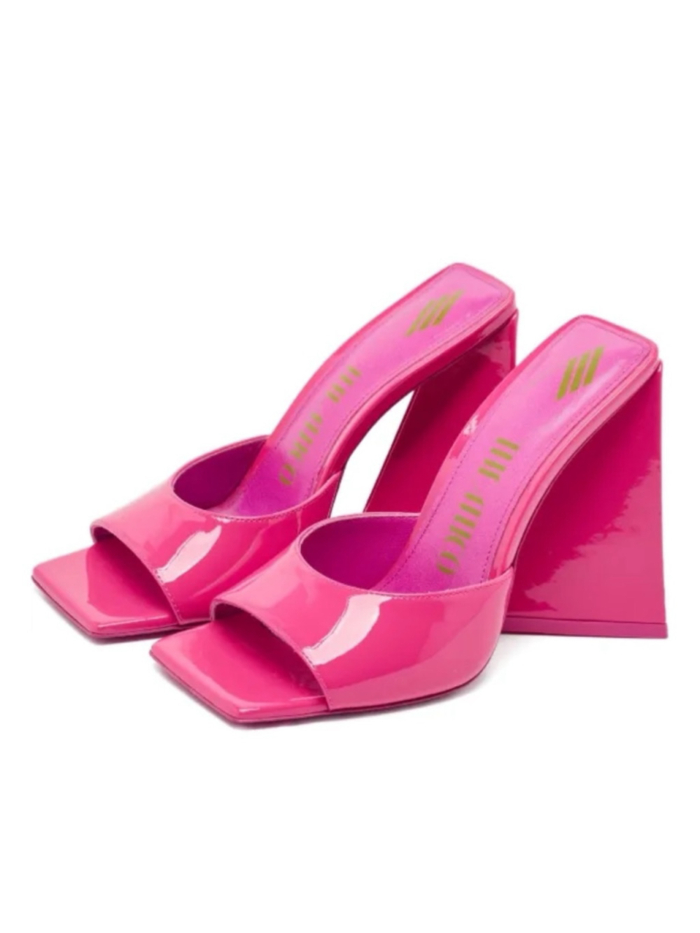 The Attico Devon Mule Size 37 Pink Heel Sandals NEW